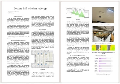 Essay 3: Lecture hall wireless redesign